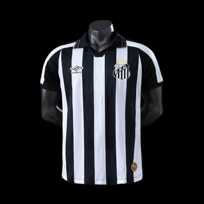 CAMISA VERSÃO PLAYER DO SANTOS 26/27 PRETO E BRANCO