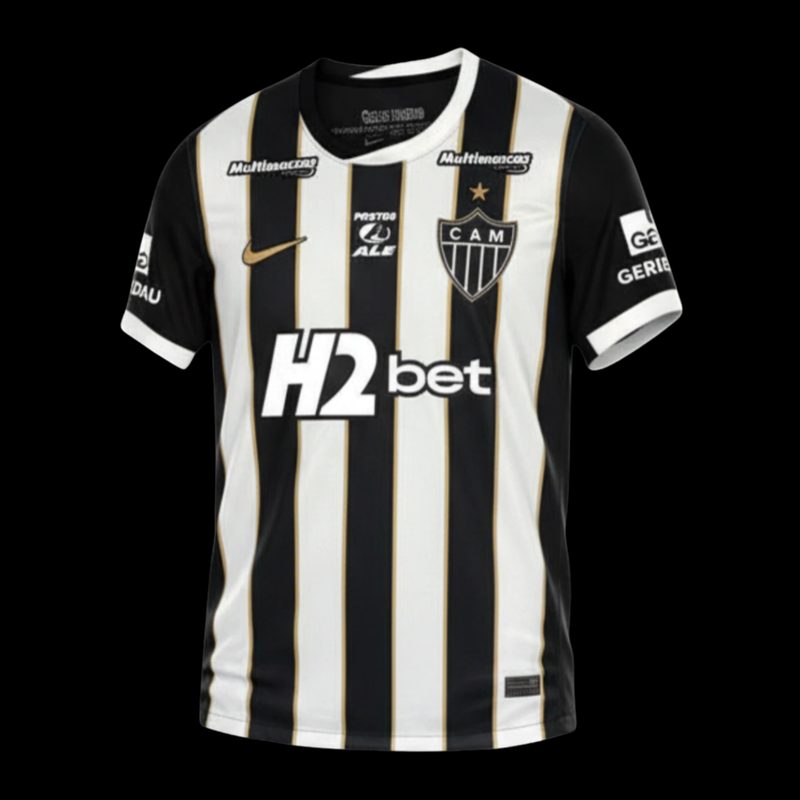 CAMISA DO ATLETICO MINEIRO 26/27 PRETO E BRANCO
